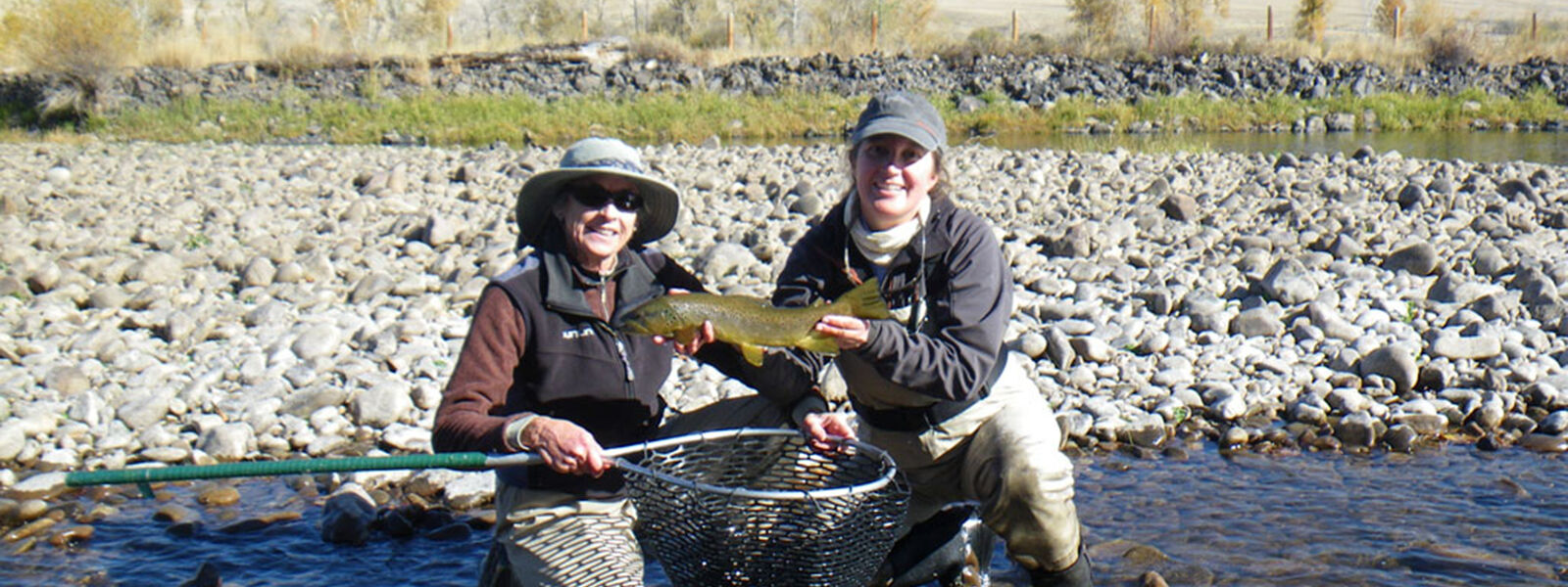 Alice and Patty at Big Hole River