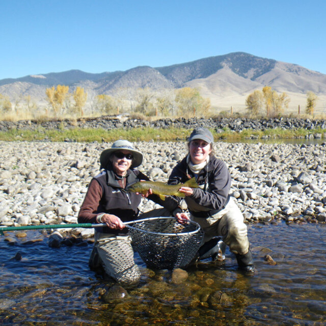 Alice and Patty at Big Hole River